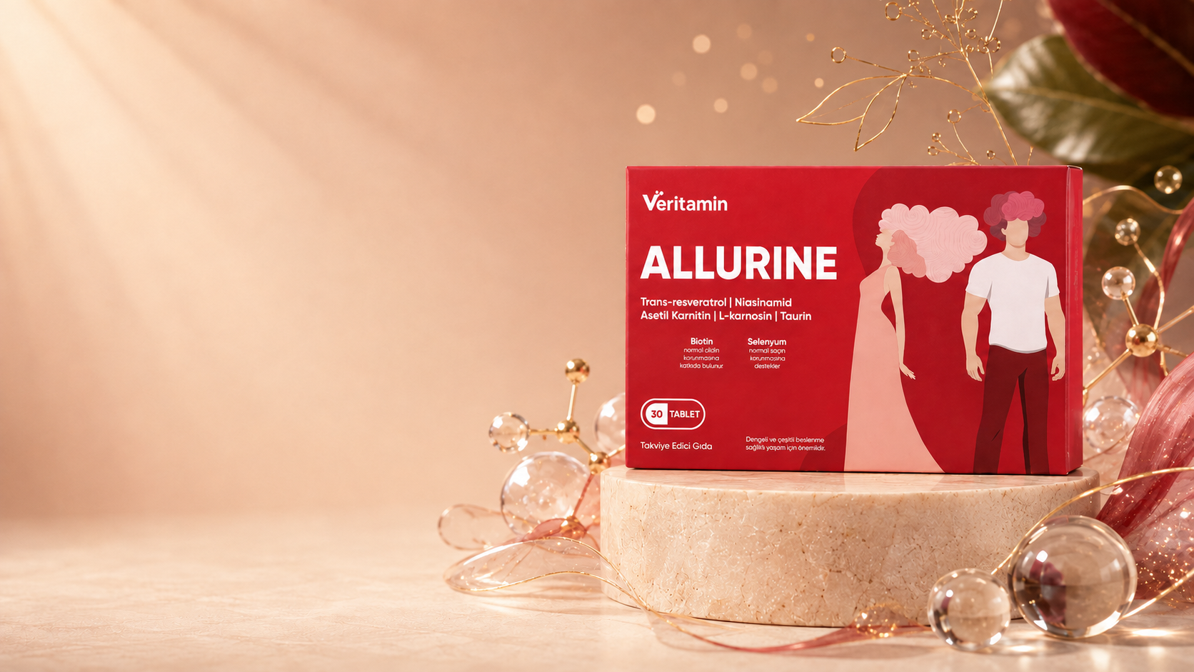 Veritamin Allurine cilt ve saç desteği